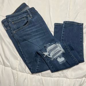 Levi’s 721 High Rise Skinny Ripped Jeans